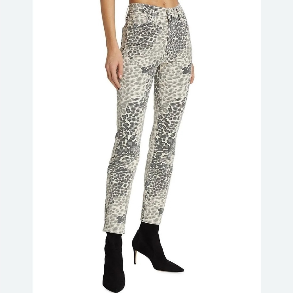 MOTHER The Dazzler Ankle Les Shadow Leopard size 30